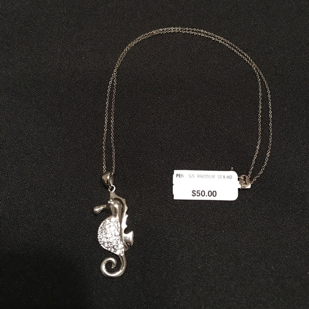 Sterling Silver Seahorse Necklace