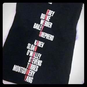 GREYS ANATOMY Cast Shirt!!!! By RedBubble!!! NWT!