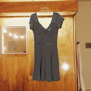 Cotton On Navy/White Striped Dress