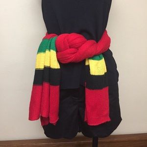 Rasta  multi knit scarf