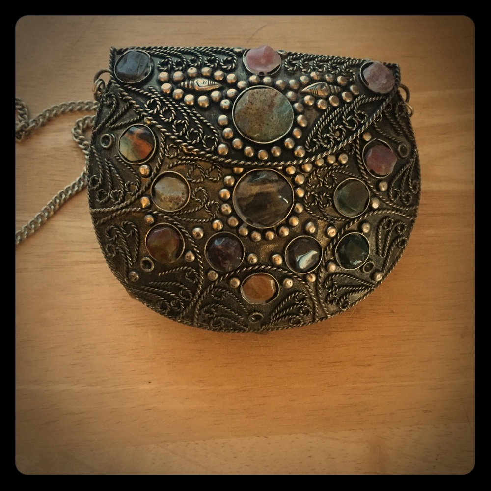 Metal, handmade evening bag!