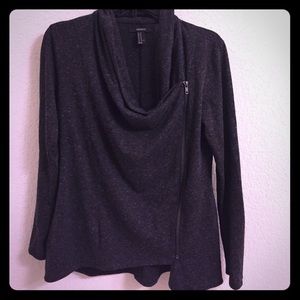 Moto style cotton fabric jacket