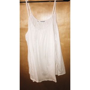 Braided straps white tank - sz 2