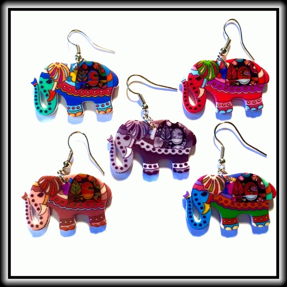 ELEPHANT EARRINGS - Picture 3 of 6