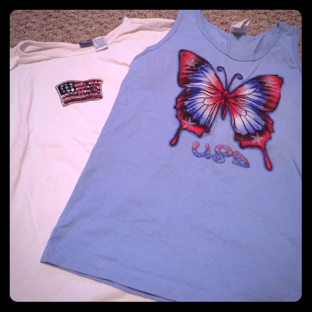Patriotic girls tee bundle! 💥