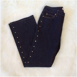 MICHAEL Michael Kors Wide Leg Sequined Jeans