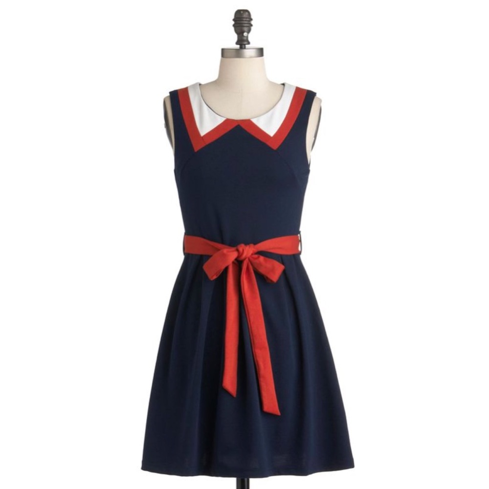 Modcloth "Red White and Cute" Dress
