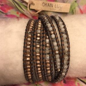 🎉SALE🎉Chan Luu White Onyx Mix beaded wrap