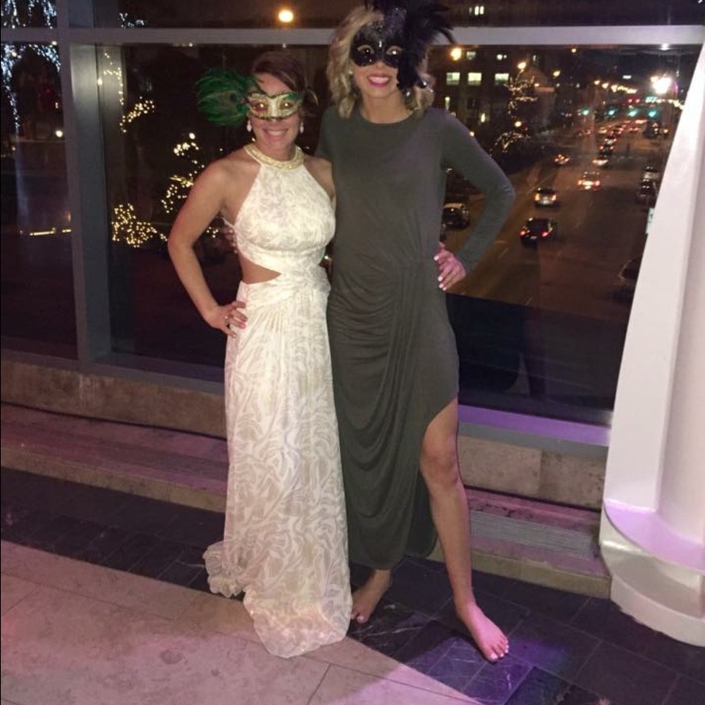 Cream and gold formal dress!