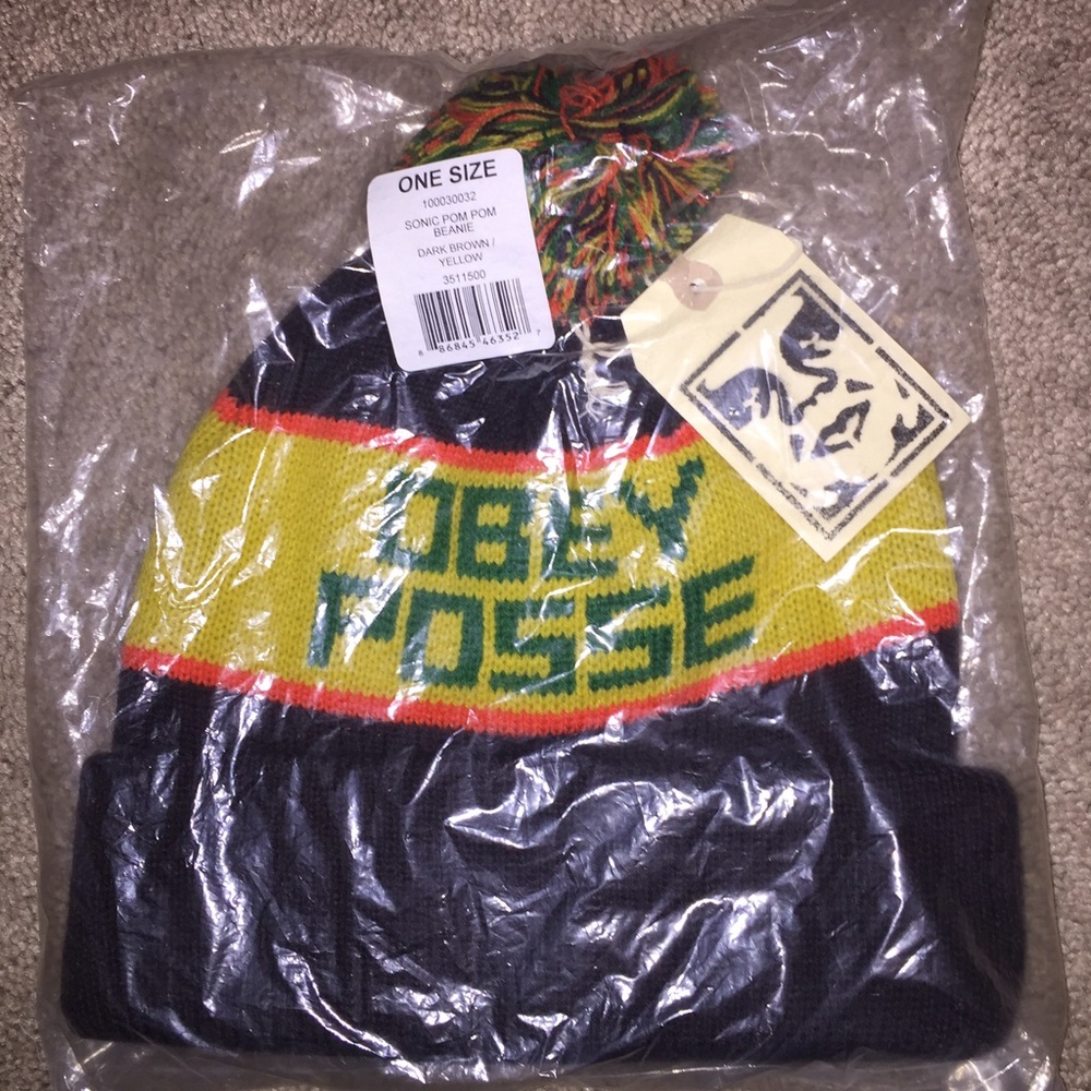OBEY Pom Pom Beanie