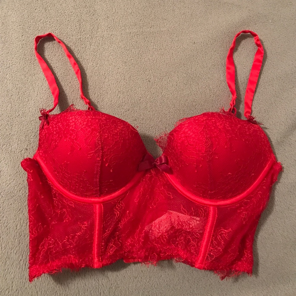 Victoria's Secret red bustier