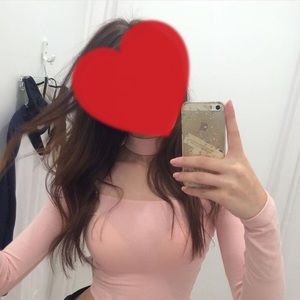 American Apparel pink crop