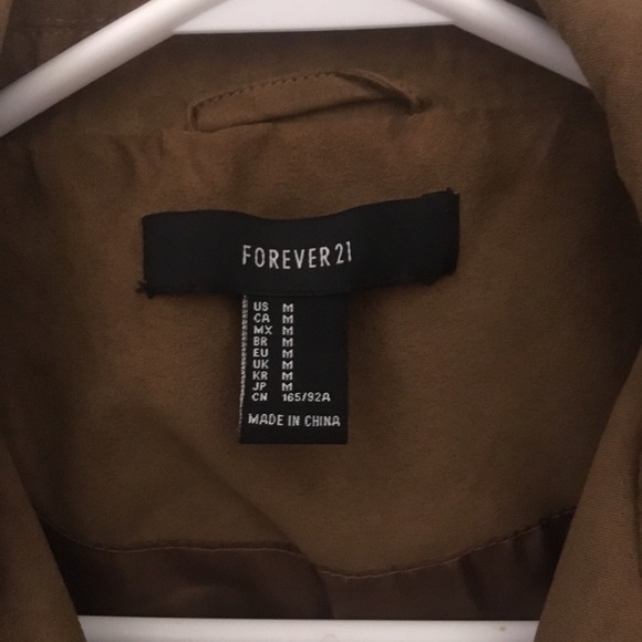 Forever 21 cognac/camel moto jacket - Picture 2 of 4