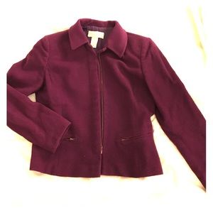 Wool Blazer (plum colored)
