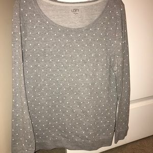 Polka dot sweatshirt