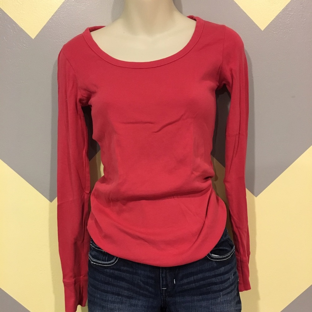 🌸Red Long Sleeve Tee - Mossimo