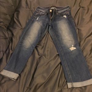 Cropped skinny jeans