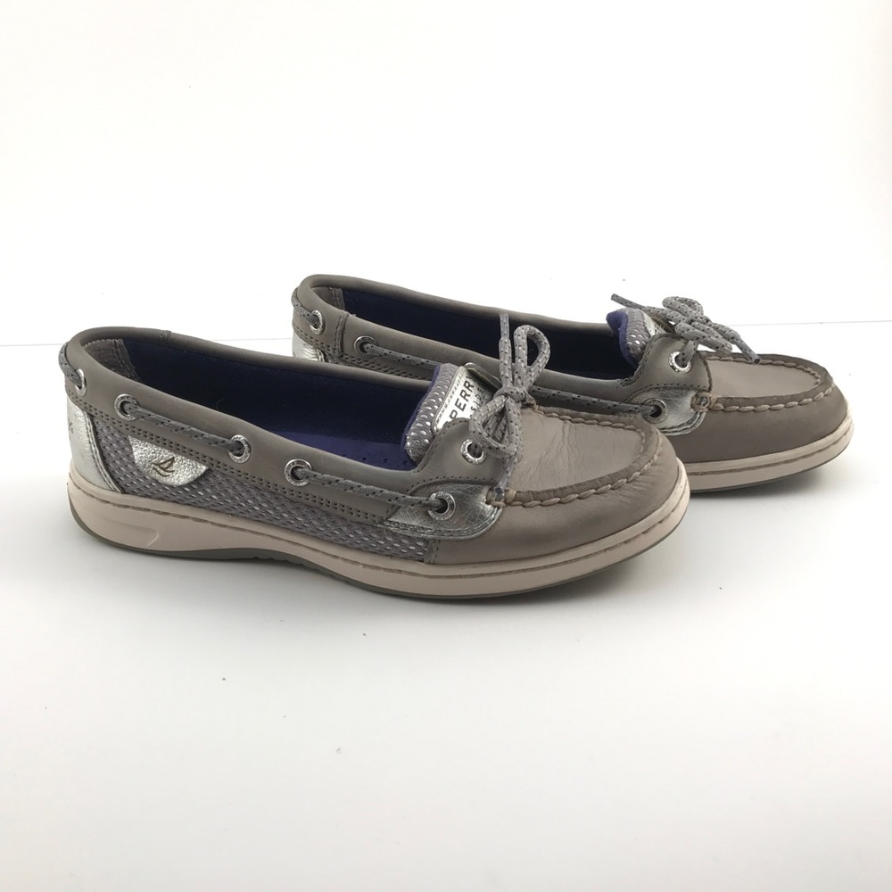 Sperry Top-Sider Angelfish Size 6M Silver and Gray