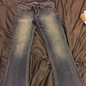 Express jeans. Stella low rise. 2 short