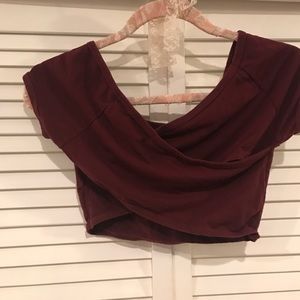 Brandy Melville Criss Cross Top