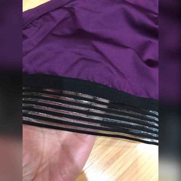 Victoria Sport Bra  Purple/Black Mesh - Picture 3 of 7