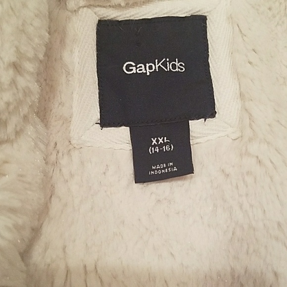 Gap Kids Girl Ivory Hoodie with fur.XXL (14-16) - Picture 2 of 6