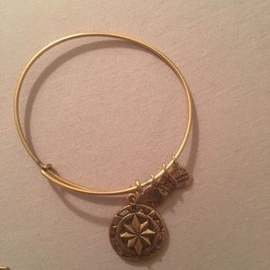 Alex and Ani Compass Gold Charm Bracelet
