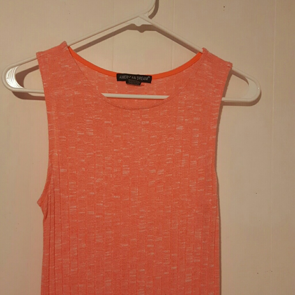 Midi ribbed sleeveless dress