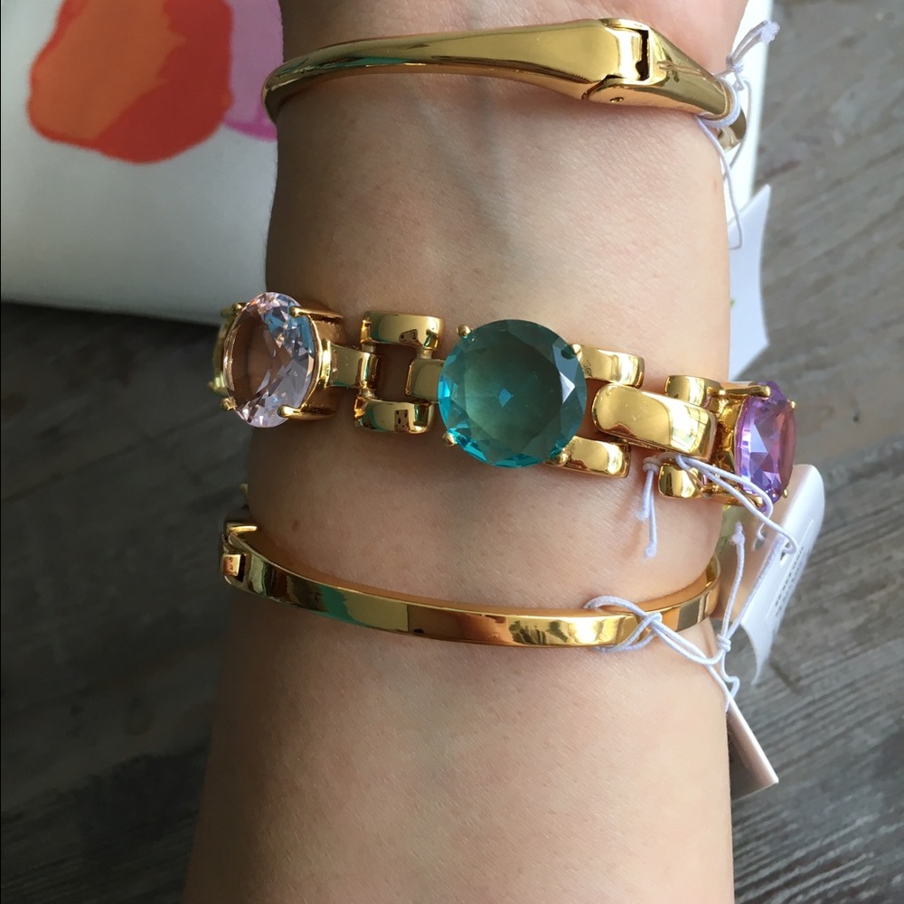 LAST ONE NWT Kate Spade ♠️ Bow Rhinestone Bangle - Picture 3 of 3