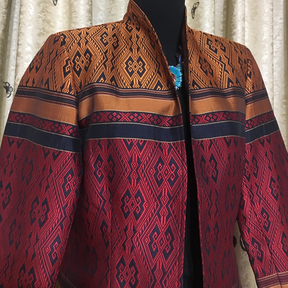 COLDWATER CREEK TRIBAL PRINT BLAZER NWOT