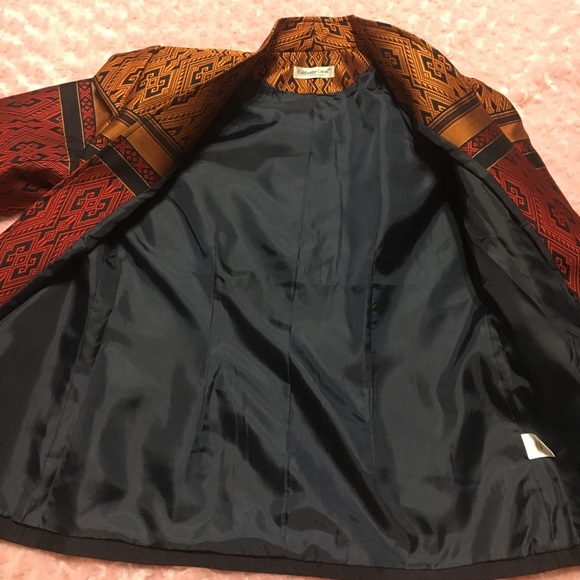 COLDWATER CREEK TRIBAL PRINT BLAZER NWOT - Picture 5 of 8