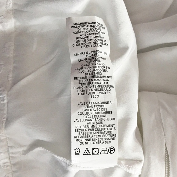 Kensie White Dot Asymmetrical Skort with Zipper - Picture 4 of 5