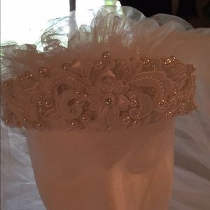 Bridal Veil Wedding Headpiece with 3' veil