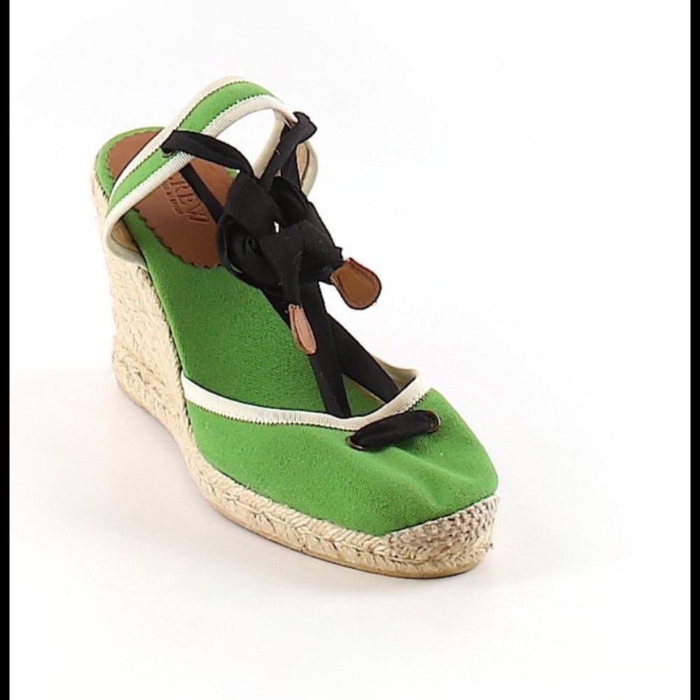 🎈SALE🎈J. Crew Espadrille Wedges w/Ankle Ties