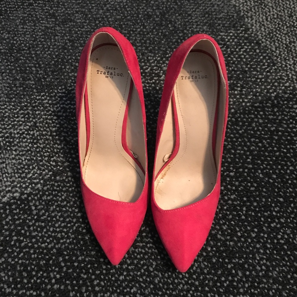 zara pink pumps size us 6