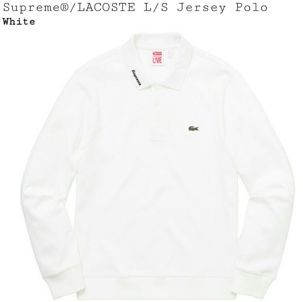 Supreme Lacoste Jersey Polo/White