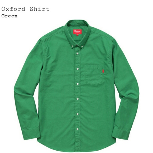 Rare Supreme Oxford Shirt/Green - Picture 1 of 1