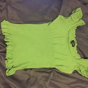 Bebe green sweater top
