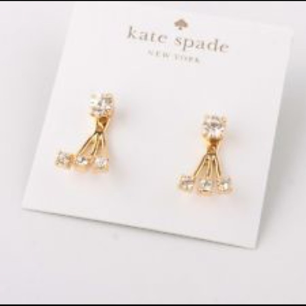 Kate Spade Dainty Sparklers Ear Jacket Earrings