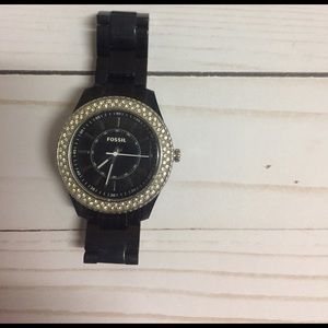 FOSSIL watch.  Black