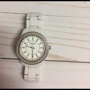 FOSSIL watch.  White