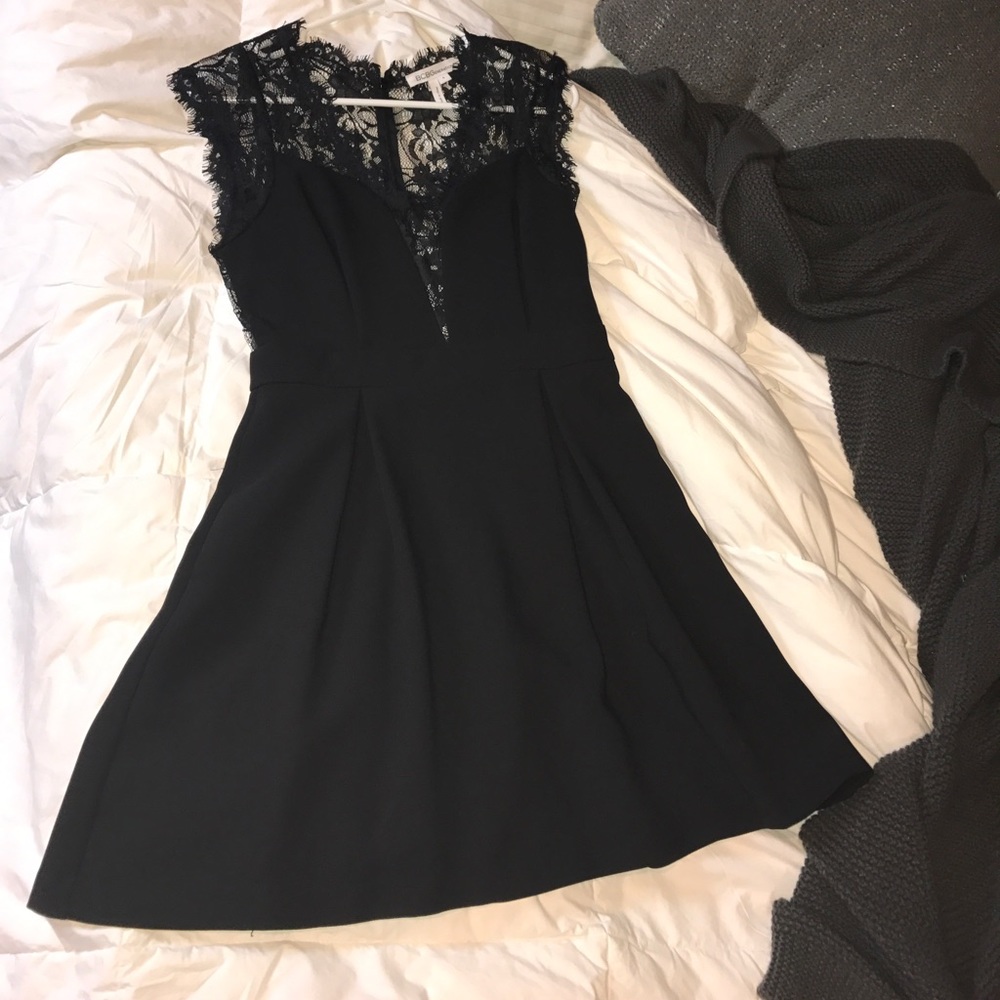 BCBG Black Lace Formal Dress