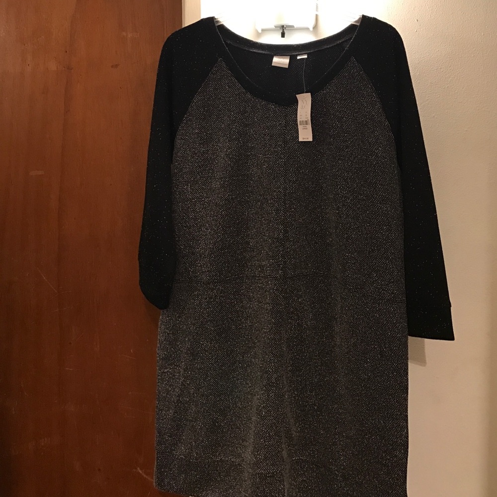New York and Company Sweatshirt Mini Dress