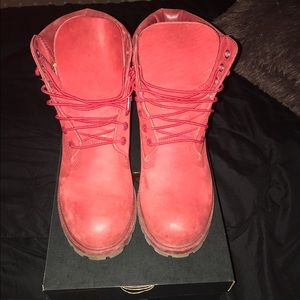 Red Timberland Boots