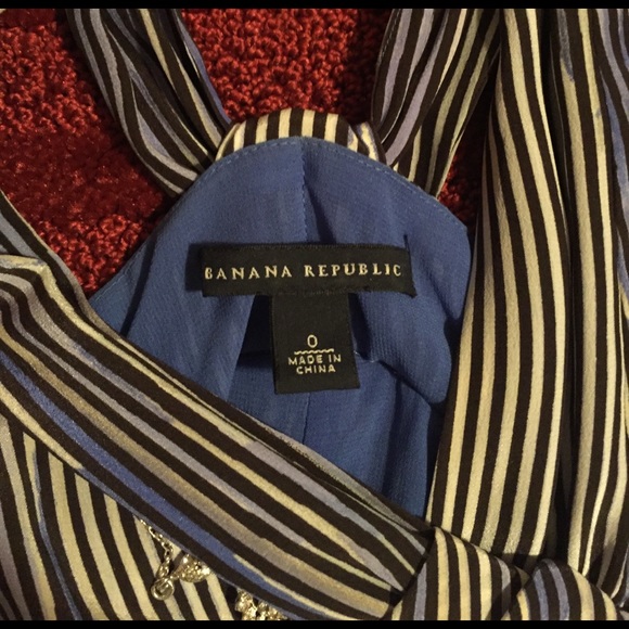 A31 Banana Republic Blue Striped Dress - Picture 7 of 7