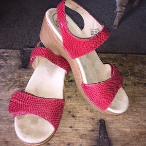 Red Dansko Sandals