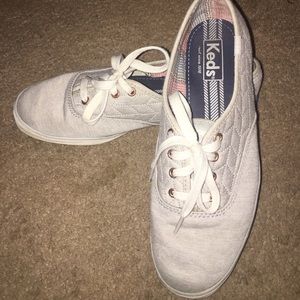 KEDS Quilt Pattern Grey Sneakers