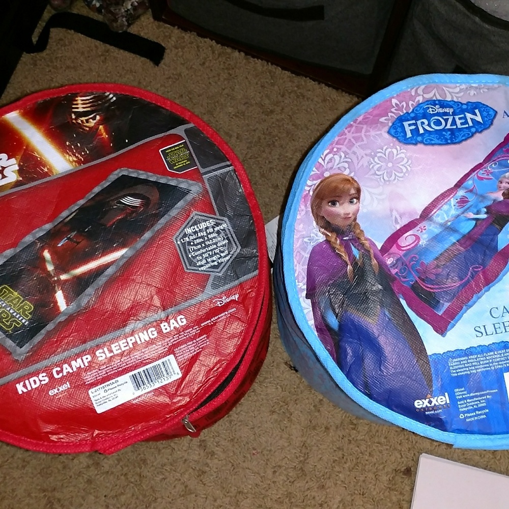 Kids camp star wars sleeping bag / Frozen