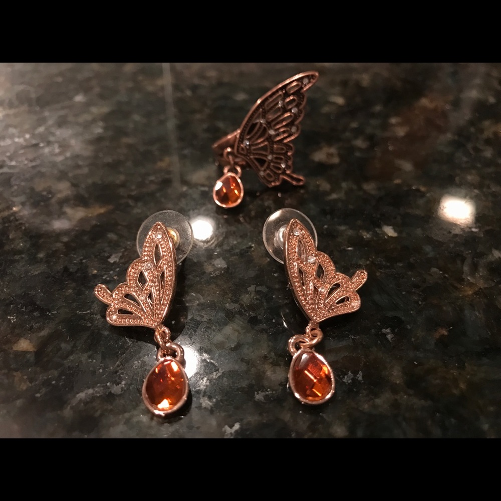 Earrings and ring set