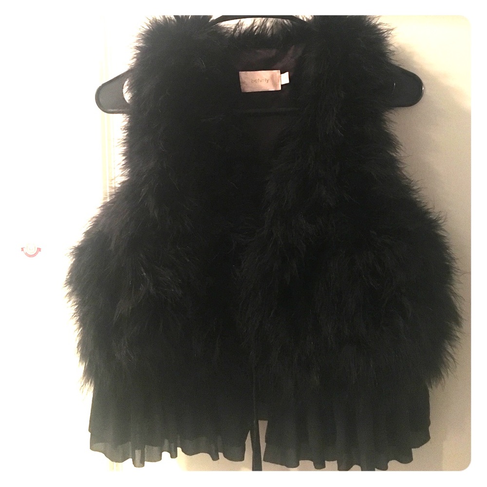 Sleeveless feathers Vest